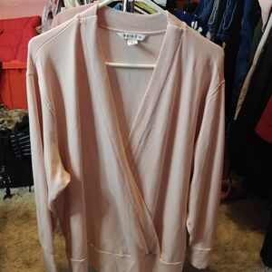 Athleta Soft Pink V-Neck Sweater